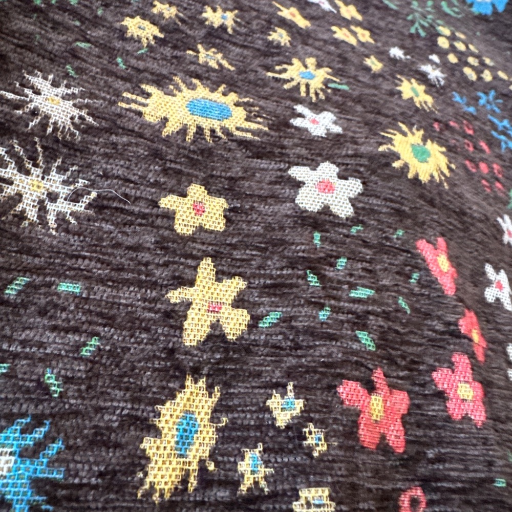 Boho Tapestry Tie Front Vest Festival Cottagecore Layering Coquette Girl brown - Picture 11 of 12